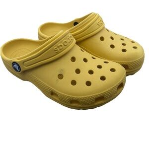 Crocs Yellow Slip On Clogs Youth Size 13